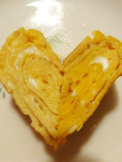 超ラブリー☆ハートの玉子焼き☆-レシピのメイン写真