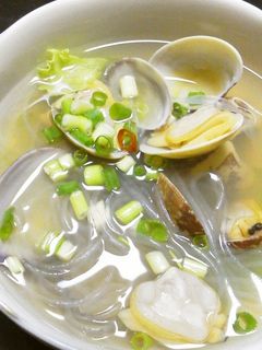 あさりの春雨スープ-レシピのメイン写真