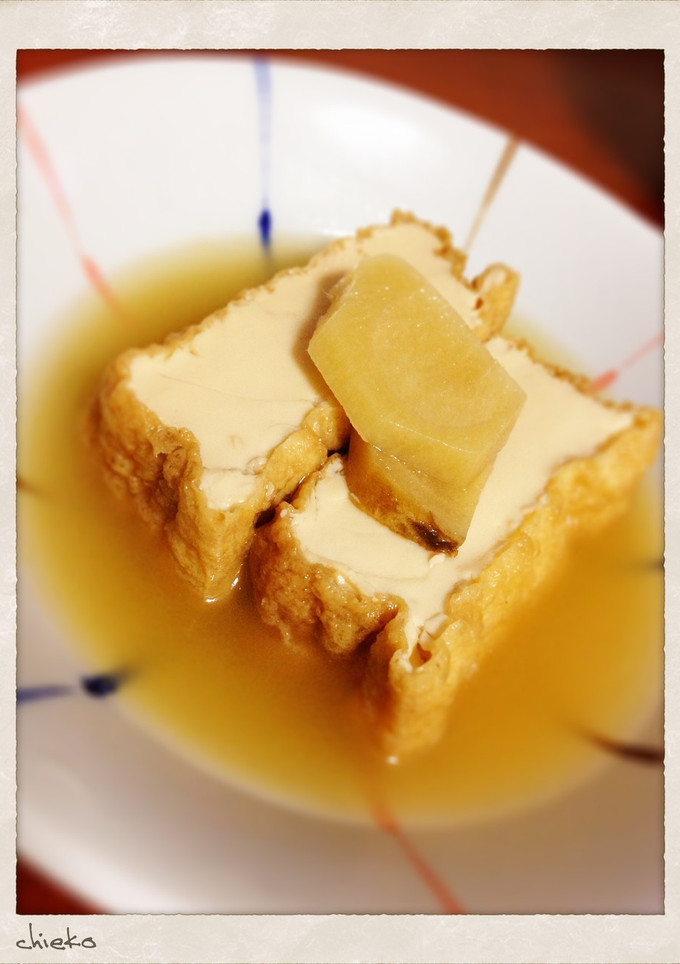 【厚揚げ】めんつゆで生姜煮-レシピのメイン写真
