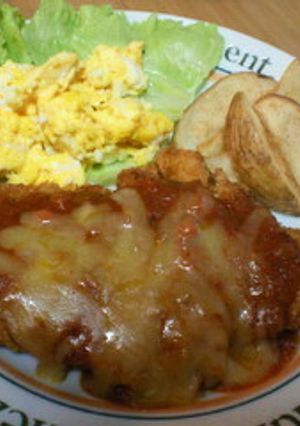 鶏胸肉のチーズミートソースがけチキンカツ-レシピのメイン写真