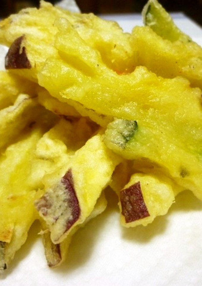 さつま芋と南瓜の精進揚げ-レシピのメイン写真