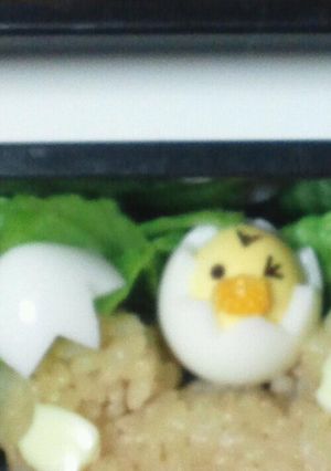 うずら卵でカンタンキャラ弁2…ひよこ-レシピのメイン写真