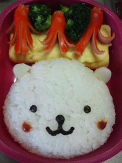 超簡単☆キャラ弁☆白クマちゃん-レシピのメイン写真