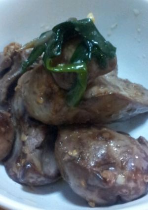 鳥レバー胡麻油塩炒め-レシピのメイン写真