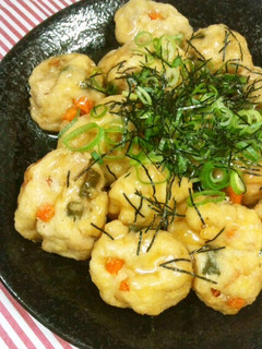★節約簡単!豆腐のがんも風あんかけ-レシピのメイン写真
