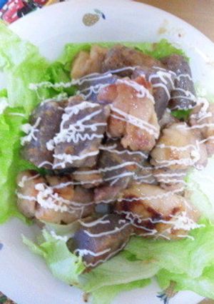 鶏もも肉とこんにゃくの甘味噌焼き-レシピのメイン写真