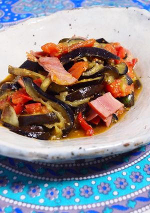 ニンニクベーコン風味な夏野菜の甘味噌炒め-レシピのメイン写真