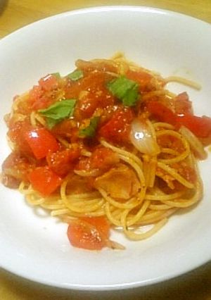 真夜中風パプリカトマトパスタ-レシピのメイン写真