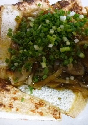 あぶらげ焼きのなめこ餡かけ-レシピのメイン写真