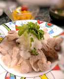 一口カツ用豚もも肉の塩麹レンジ蒸し