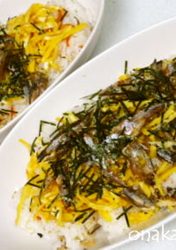 すし太郎で焼きししゃものちらし寿司-レシピのメイン写真