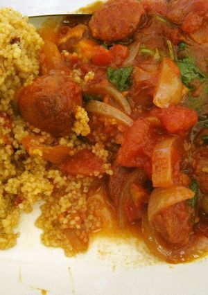 休日のランチに、チョリソと野菜のトマト煮-レシピのメイン写真