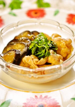 ツルンと食感♫茄子と豚肉のさっぱり煮☆-レシピのメイン写真
