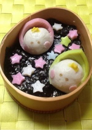 七夕に！織り姫ひこ星しんじょでお弁当-レシピのメイン写真