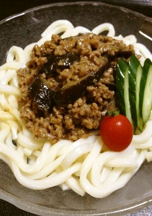 辛味噌で♡茄子もうどんも♡喜んだ♡-レシピのメイン写真