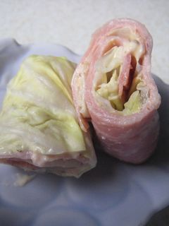 ハムとキャベツのクルクル巻き-レシピのメイン写真