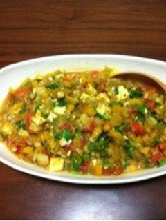 トマトと豆腐の冷製サラダカレー!-レシピのメイン写真