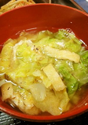 *キャベツたっぷりの味噌汁*-レシピのメイン写真