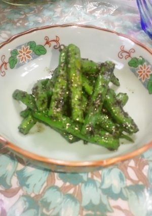 しょうゆ麹のいんげんの胡麻和え-レシピのメイン写真