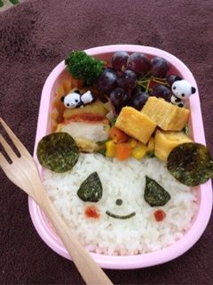 ☆キャラ弁☆簡単 平面パンダ-レシピのメイン写真