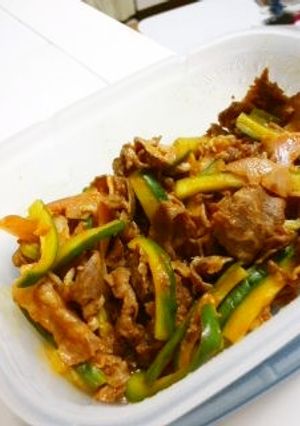 ＊きゅうりとお肉のケチャ炒め＊-レシピのメイン写真