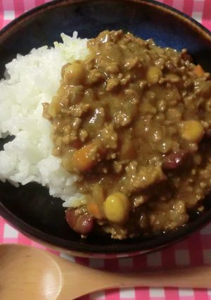 ビーンズキーマカレー-レシピのメイン写真