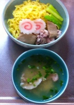 塩麹と黒はんぺん入り塩つけ麵-レシピのメイン写真