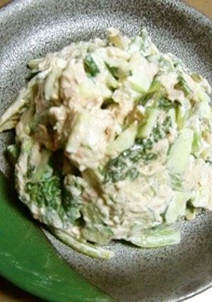 小松菜のおひたしをツナサラダにリメイク-レシピのメイン写真