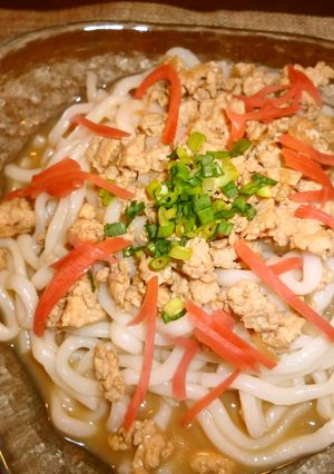 夏にこそ☆体力を!鶏ひき生姜ぶっかけ麺-レシピのメイン写真