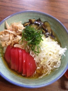 辛子ナスとササミの そうめん-レシピのメイン写真