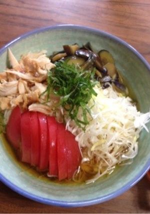 辛子ナスとササミの そうめん-レシピのメイン写真