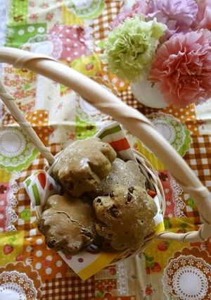 全粒粉の抹茶＆チョコチップのパンスコーン-レシピのメイン写真