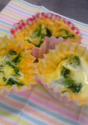 お弁当に！ほうれん草のキッシュ風-レシピのメイン写真