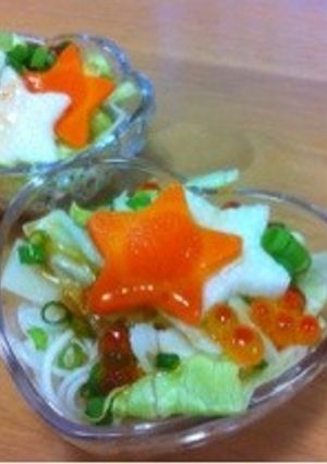 七夕そうめんサラダ-レシピのメイン写真