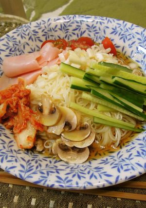ビールが進む！サラダ素麺ｗ-レシピのメイン写真