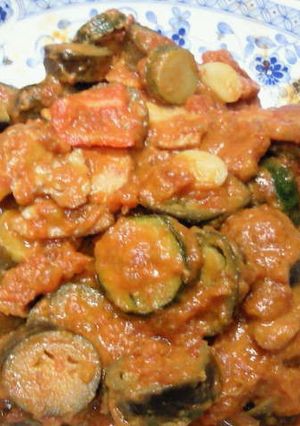 夏野菜とベーコンのトマトチーズ煮-レシピのメイン写真