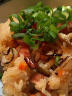 焼豚を使って☆簡単!炊飯器で中華おこわ♪-レシピのメイン写真
