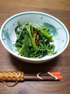 空芯菜にんにく炒め ベトナム風-レシピのメイン写真