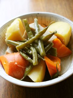 シャトルシェフde夏野菜と高野豆腐の煮物-レシピのメイン写真