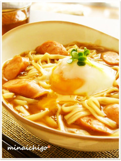 *カレーうどん とろとろ温卵のせ*-レシピのメイン写真