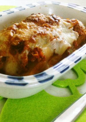 洋食に♪厚揚げのミートチーズ焼き♪-レシピのメイン写真
