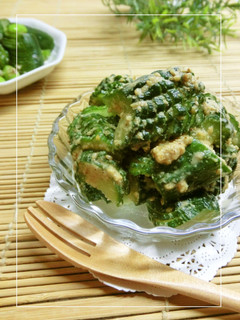胡瓜の梅ニンニク風味胡麻和え-レシピのメイン写真