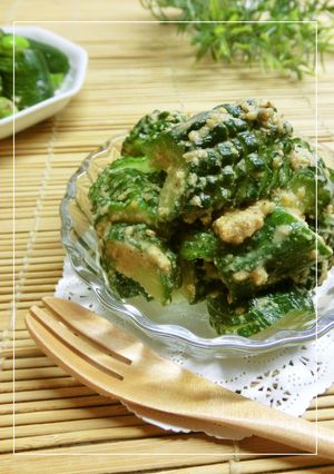 胡瓜の梅ニンニク風味胡麻和え-レシピのメイン写真