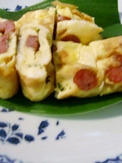 ソフトサラミとパセリ入りの、夏の卵焼き-レシピのメイン写真