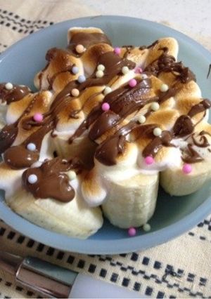 バナナのマシュマロのっけ焼き-レシピのメイン写真
