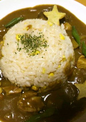 七夕デコカレー☆コーン入りゴハン-レシピのメイン写真