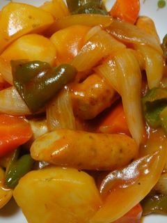 野菜たっぷりシーセージの甘酢炒め-レシピのメイン写真