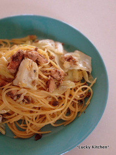 お手軽!サバ水煮缶とキャベツのパスタ-レシピのメイン写真