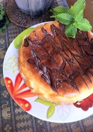 マーブル模様★ベイクドチーズケーキ-レシピのメイン写真