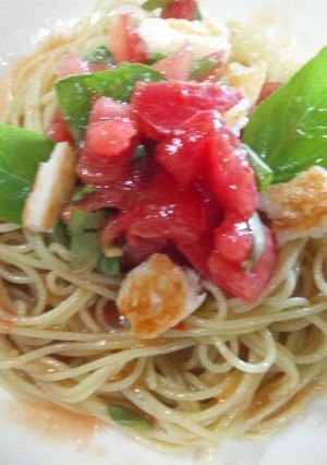 バジルと塩麹トマトのカッペリーニ-レシピのメイン写真